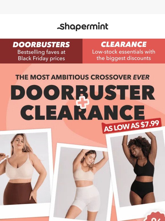 Clearance 🤝🏼 Doorbusters: As Low As $7.99! - Shapermint