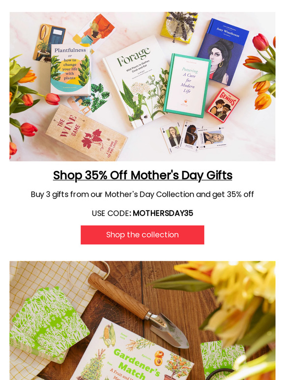 Celebrate Mum with 35% Off: Shop Our Mother's Day Gifts Now
