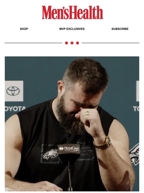 Real Men Cry. Just Ask Jason Kelce.