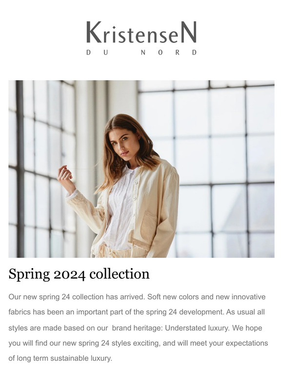 Kristensen Du Nord: Spring 2024 collection is here! | Milled