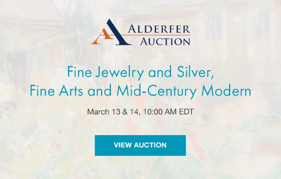 LiveAuctioneers Alderfer Auction Fine Jewelry and Silver, Fine Arts