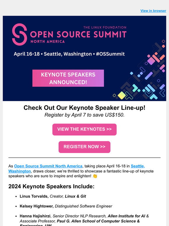 Open Source Summit North America Keynotes