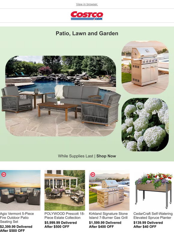 Costco: Your Outdoor Oasis Awaits: Shop Outdoor Upgrades Delivered To ...