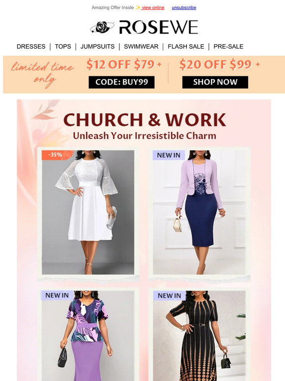 Rosewe: Church & Work: SHOP ELEGANT >> | Milled