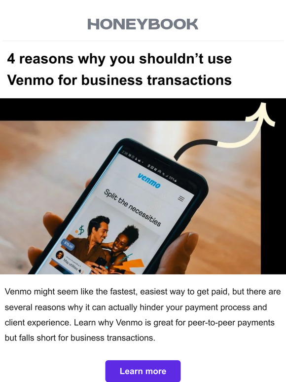 4 reasons why you shouldn’t use Venmo for business transactions