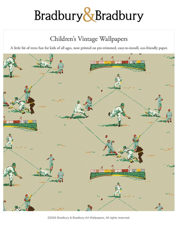 Vintage Children's Wallpaper