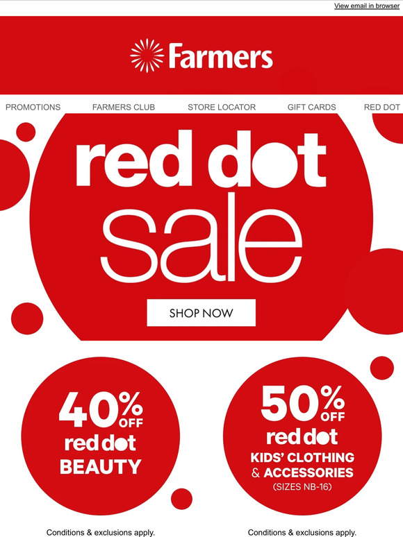 Farmers Farmers Massive Red Dot Sale Continues! Milled