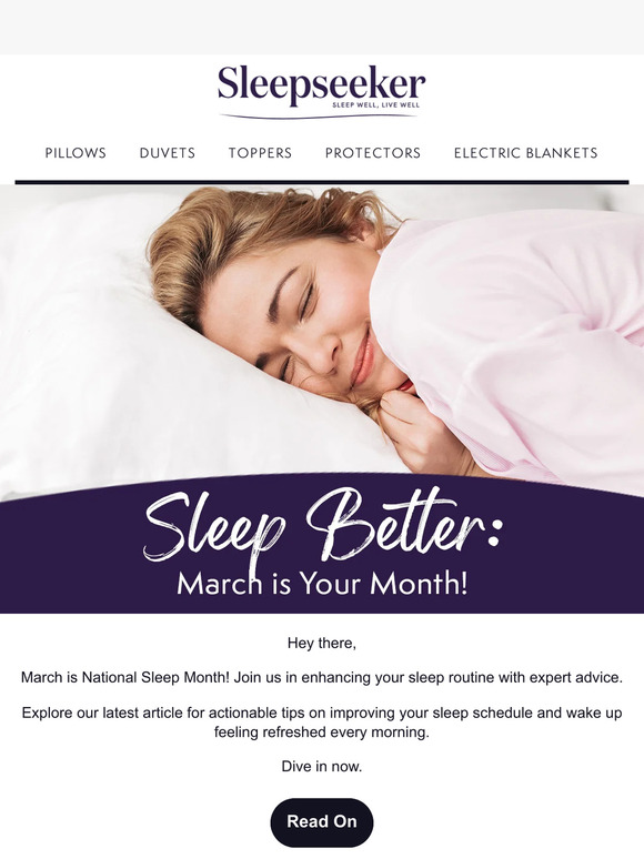 🌙 March is National Sleep Month!