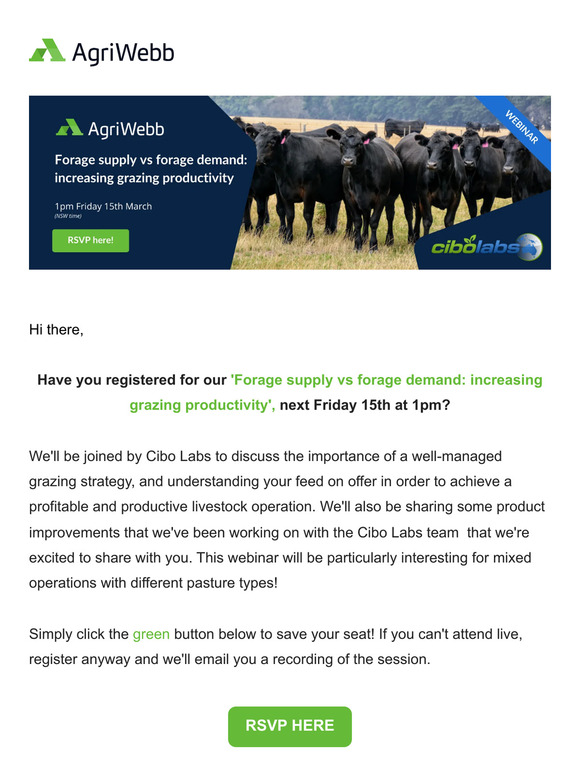 Have you registered for our next webinar?