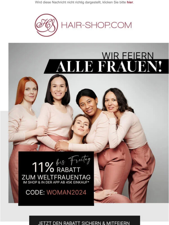 ❤️💪 11% Rabatt zum Weltfrauentag