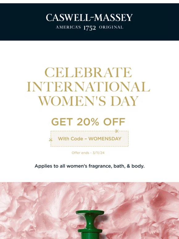 CaswellMassey Celebrate Women Everywhere [Discount Code] Milled