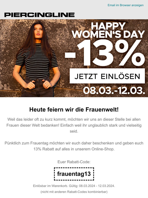 -13% zum Frauentag!