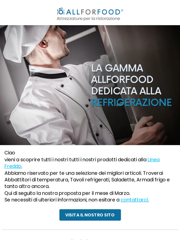 La nostra gamma dedicata all Refrigerazione