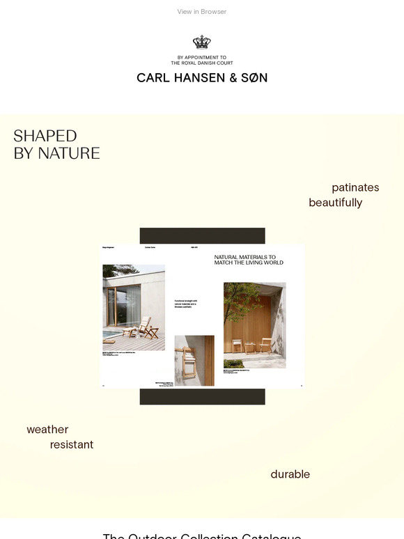 Shaped by nature | Explore the Outdoor Collection