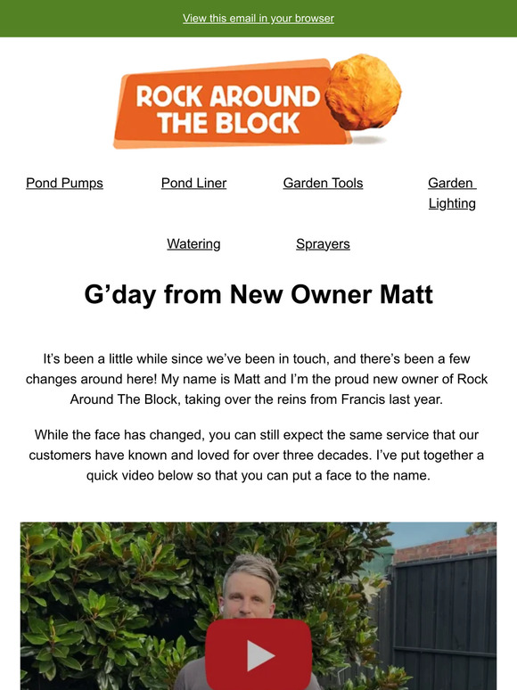 Great specials & a message from the owner