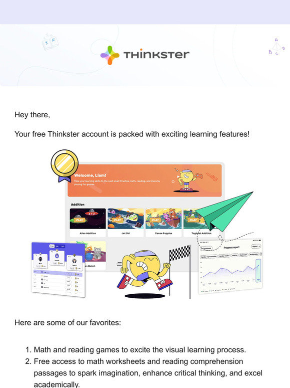 Unlock a World of Learning: Explore Your Free Thinkster Account!