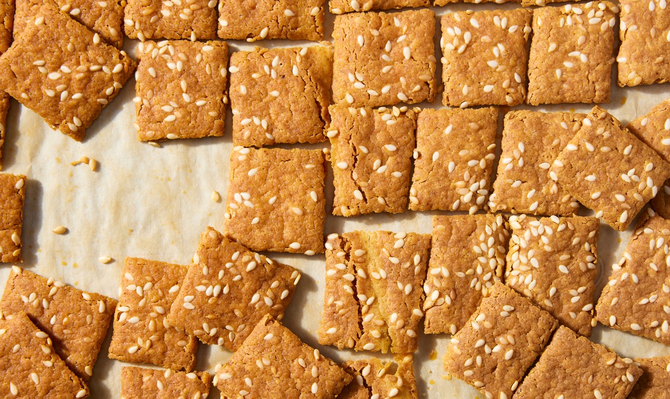 King Arthur Baking Company Easiest Sourdough Discard Crackers Milled