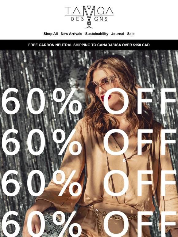 60% OFF EVERYTHING 🎉