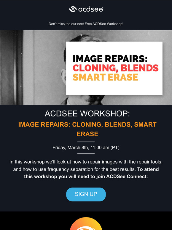 Learn to repair images! FREE workshop this Friday!