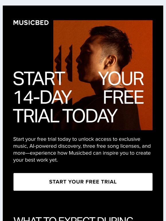 Try a Musicbed Subscription FREE for 14 days!