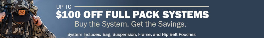 Up To $100 Off Full Pack Systems