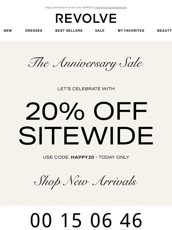 REVOLVE Cheers to 20 OFF SITEWIDE Milled