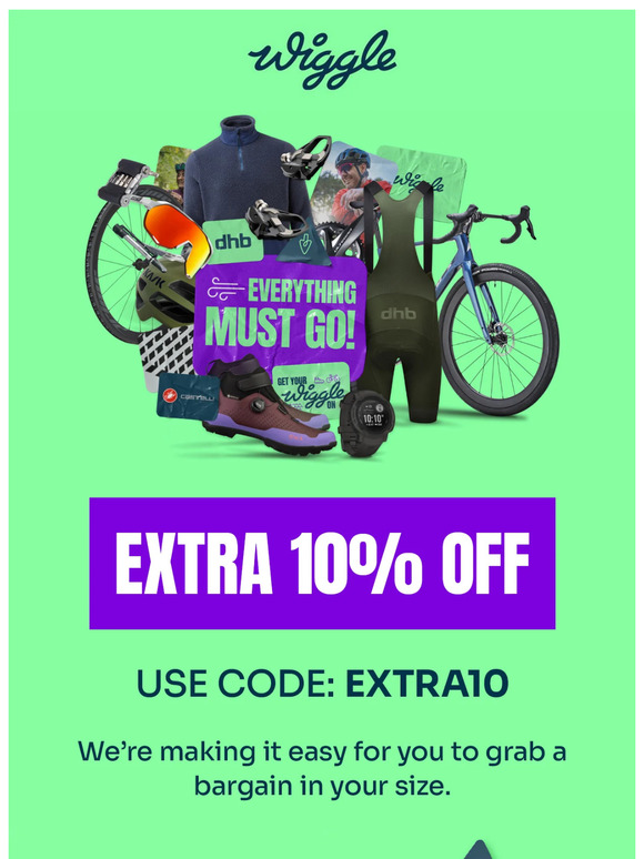 Don't miss bargains in your size!