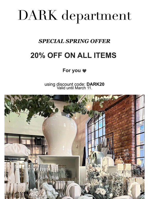 Enjoy 20% off your next order!