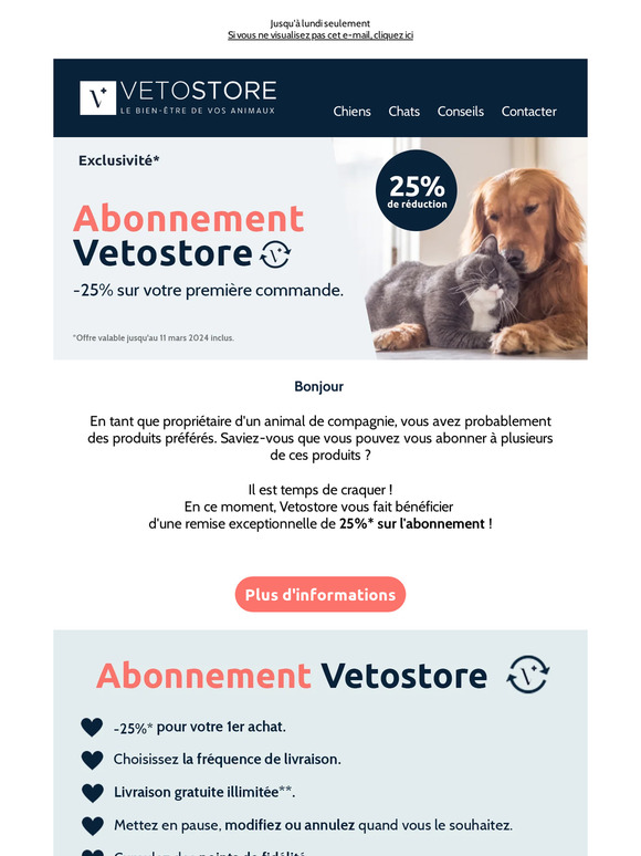 Derniers jours : -25% sur votre 1er abonnement