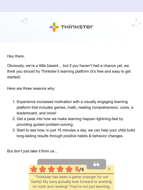 Transform Learning into Fun: Explore Thinkster's Free Platform!