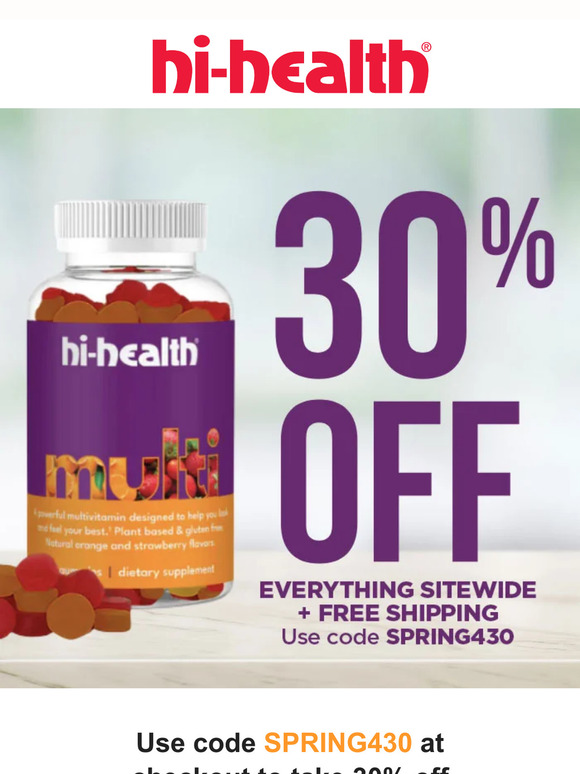 HiHealth Corporation 💪This is one STRONG deal! 30 OFF EVERYTHING