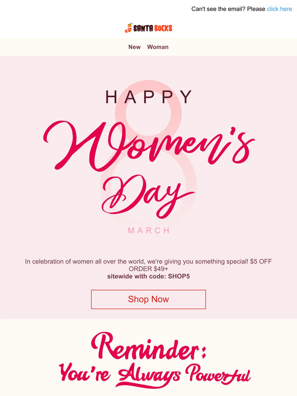 🌸 Celebrate International Women's Day with our New Arrivals! Don't miss out on our special promotion! 🎉