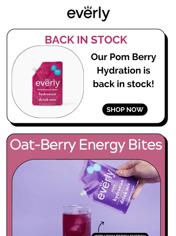 Pomegranate Berry Hydration is Baaaaack!