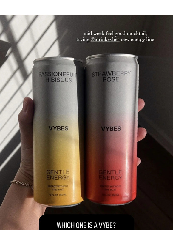 Here's what Jasmine just posted about our energy drinks