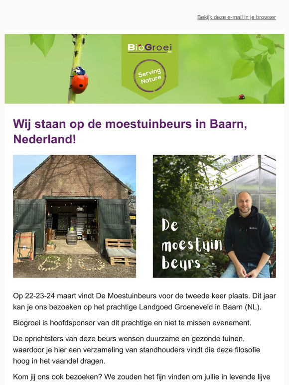 🐞 Biogroei op De Moestuin Beurs | Tuintips maart