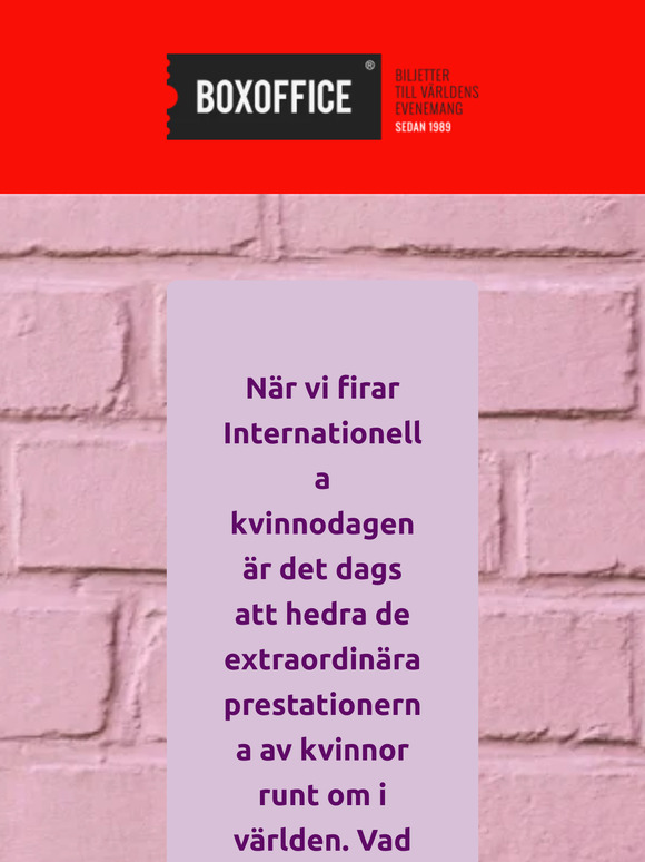 🌟 Fira Internationella kvinnodagen med otroliga evenemang och underhållning! 🌟