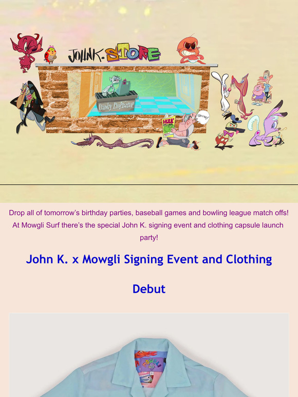 Special John K. Signing & Clothing Launch Party!