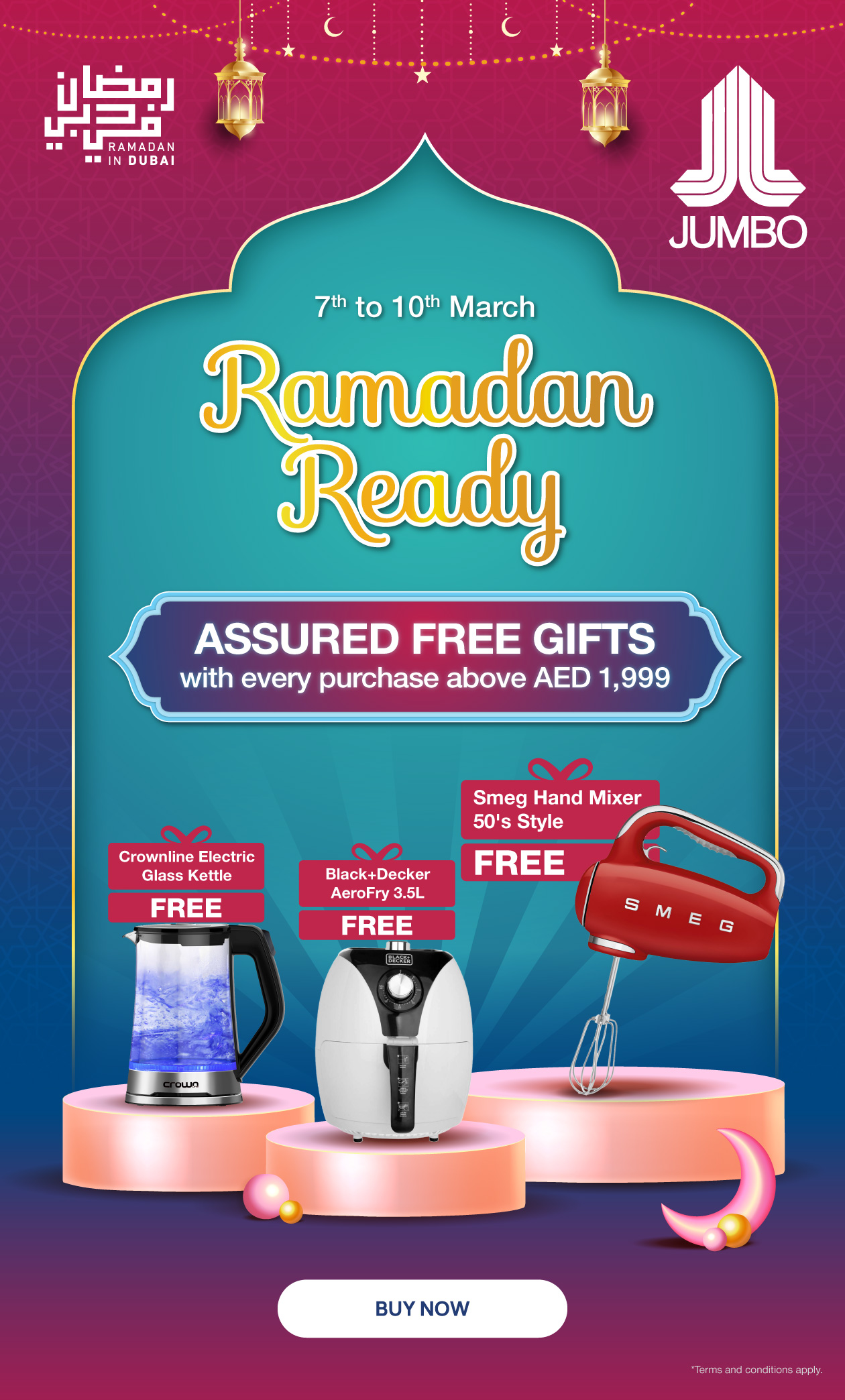 Jumbo Electronics Gear up for Ramadan 🌙 FREE Gift with Every Purchase