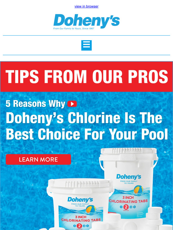 Doheny's Water Warehouse Discover Pool Perfection 5 Reasons Doheny's