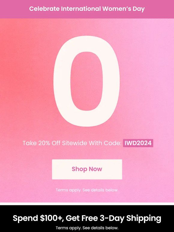YES! Everything Is 20% OFF 💜