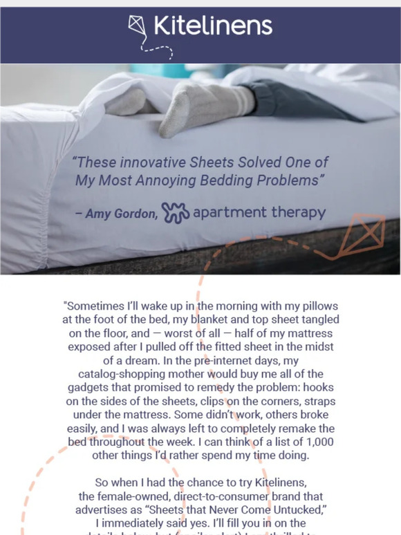 See what Apartment Therapy says about Kitelinens!