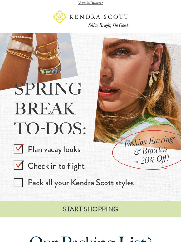 Kendra Scott Jewelry Email Newsletters Shop Sales, Discounts, and Coupon Codes
