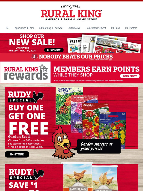 Rural King 5 Day Specials 20 Off Tarter Boots More