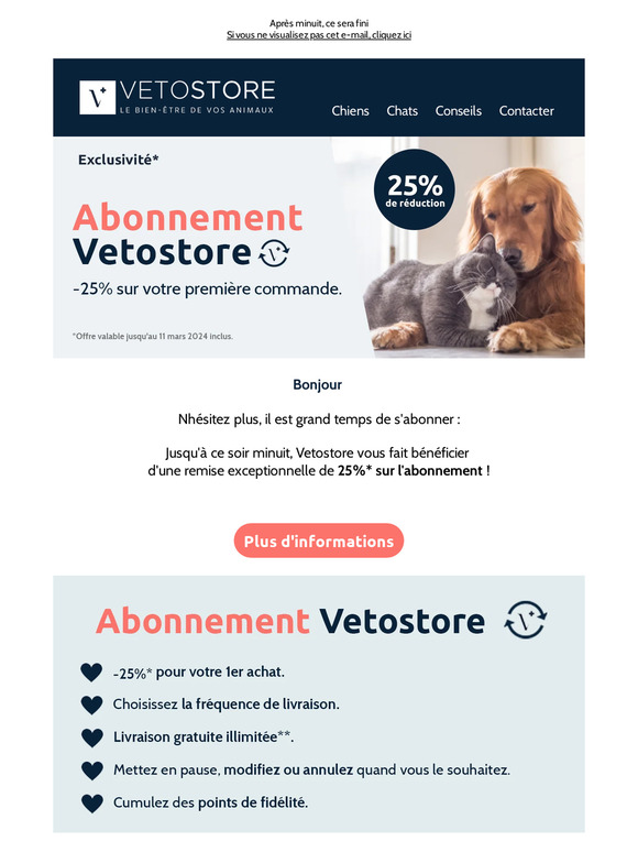 Dernier jour : -25% sur votre 1er abonnement