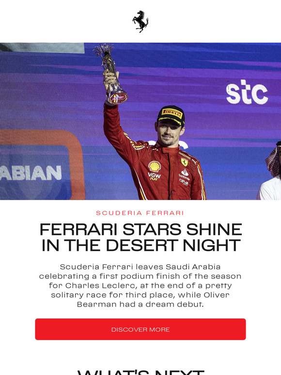 Ferrari Store Ferrari Stars Shine In The Desert Night Milled