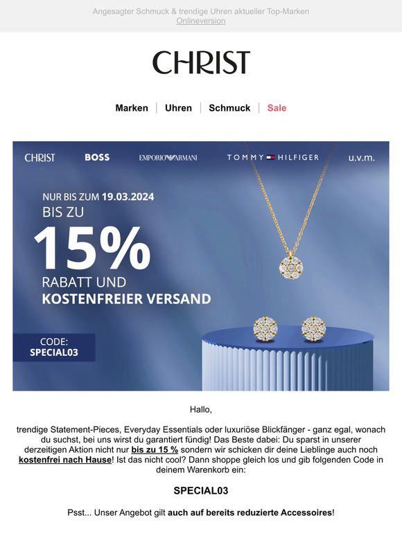 Doppelte Freude: Bis zu 15 % Rabatt + GRATIS Versand