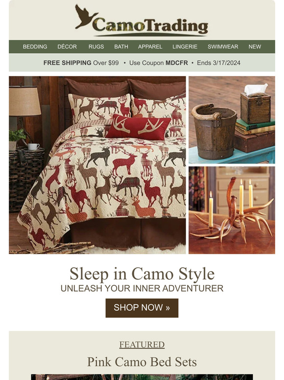 CAMO Décor & Bedding to Get YOU Through the Winter