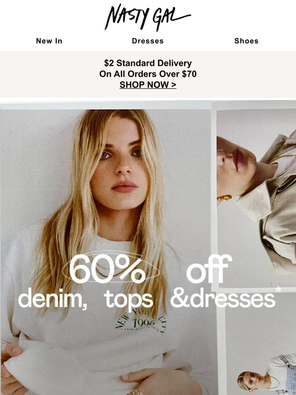 Nasty Gal Email Newsletters Shop Sales, Discounts, and Coupon Codes