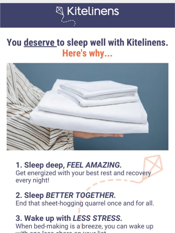You know you DESERVE a set of Kitelinens.