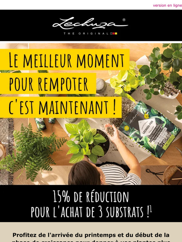 🪴 15% de réduction pour l'achat de 3 substrats !